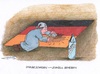Cartoon: Eile tut Not (small) by mandzel tagged sachsen,flüchtlinge,imageschaden,michel,deutschland