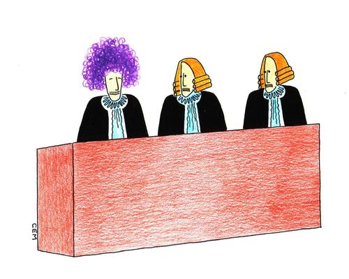Cartoon: Court (medium) by cemkoc tagged ko,cem,karikatürleri,hukuk,cartoons,law