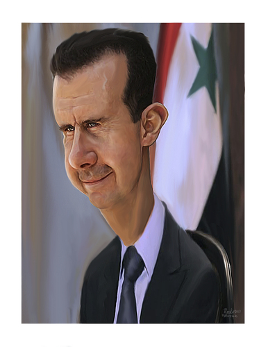 Cartoon: Bashar al Assad (medium) by rocksaw tagged bashar,al,assad