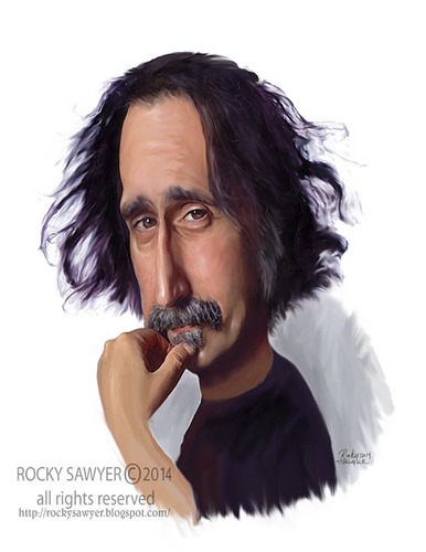 Cartoon: Frank Zappa (medium) by rocksaw tagged frank,zappa