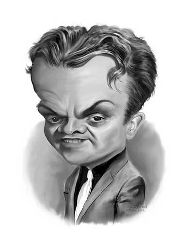Cartoon: James Cagney (medium) by rocksaw tagged caricature,james,cagney
