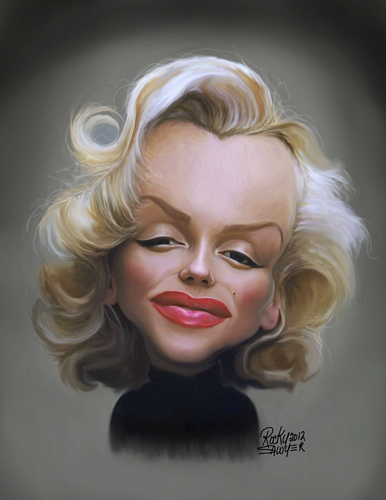 Cartoon: Marilyn Monroe (medium) by rocksaw tagged marilyn,monroe