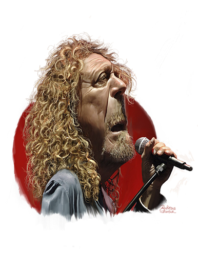 Cartoon: Robert Plant (medium) by rocksaw tagged caricature,robert,plant