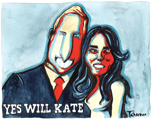 will and kate. Cartoon: Will and Kate