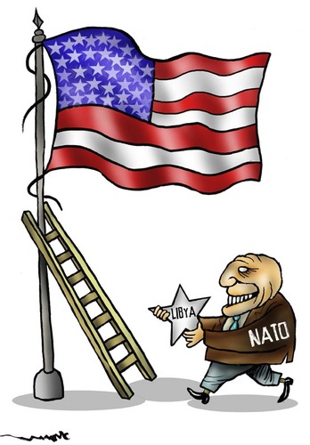 Cartoon: LIBYA (medium) by allan mcdonald tagged nato