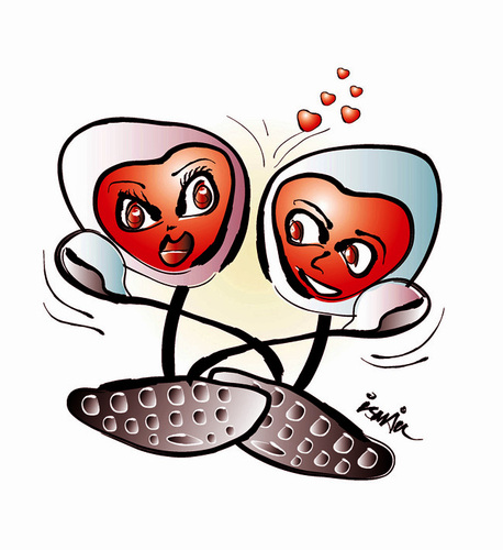 cartoon love images pictures. Cartoon: LOVE.COM (medium) by ismail dogan tagged love,com