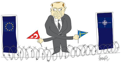 Cartoon: Sweden OTAN (medium) by ismail dogan tagged sweden