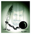 Cartoon: FREEDOM OF EXPRESSION (small) by ismail dogan tagged hadi,heidari