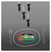 Cartoon: Iftar time in Gaza (small) by ismail dogan tagged gaza