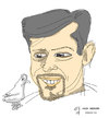 Cartoon: Hadi Heidari (small) by emre yilmaz tagged hadi,heidari,cartoonist,iran