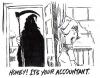 Cartoon: accountant (small) by barbeefish tagged bad news 