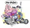 Cartoon: biker (small) by barbeefish tagged backer,