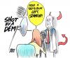 Cartoon: MONSTER SHOT (small) by barbeefish tagged mccain