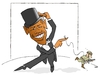 Cartoon: DANCE WITH ME (small) by uber tagged afghanistan,obama,war