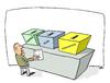 Cartoon: ökologische Abstimmung (small) by uber tagged abfallsamlung,abstimmung,voto,raccolta,differenziata