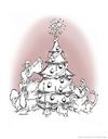 Cartoon: Dog Christmas (small) by ian david marsden tagged hund,dog,katze,cat,christmas,xmas,holidays,tree,presents,cartoon,humor
