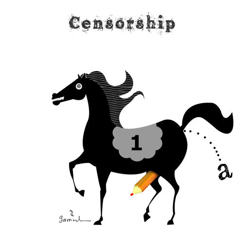 Cartoon: Censorship (medium) by Garrincha tagged ilos