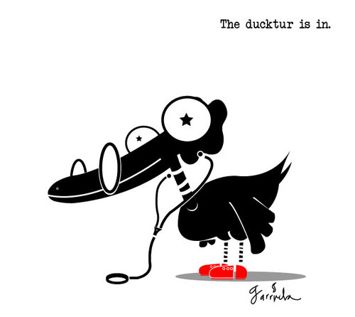 Cartoon: Ducktur (medium) by Garrincha tagged vector,illustration