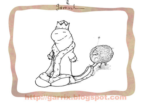 Cartoon: King (medium) by Garrincha tagged 