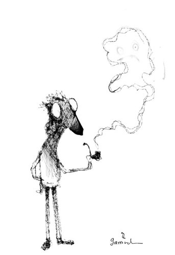 Cartoon: The pipe (medium) by Garrincha tagged sketch