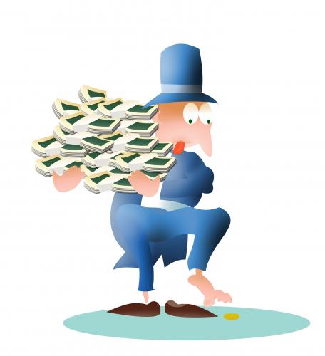 Cartoon: how to make  more money (medium) by geomateo tagged business,money,financial,cartoon
