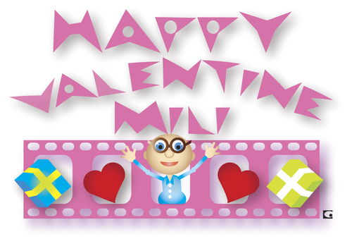 happy valentine s day By gulekk | Love Cartoon | TOONPOOL