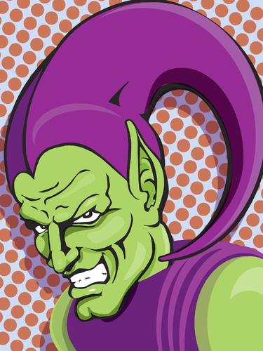 Cartoon: green goblin (medium) by michaelscholl tagged greengoblin,green,goblin,marvel