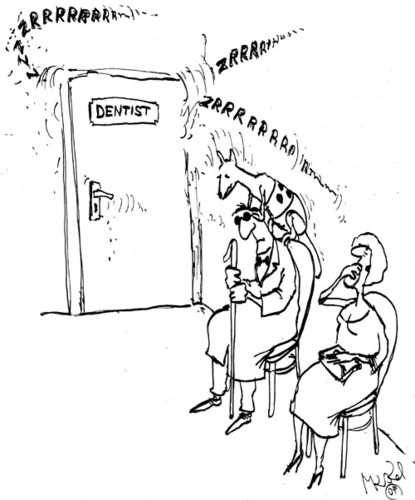 Cartoon: dentist (medium) by Mirek tagged mrazek,cynical,humor,blind