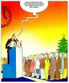Cartoon: Froh zu sein bedarf es wenig (small) by Pohlenz tagged feier xmas