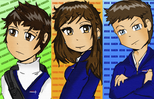 Cartoon: All Saints - BFF (medium) by Jk-Light tagged anime,manga,high,school,girl,guy,teen,hentai,uniform,japanese