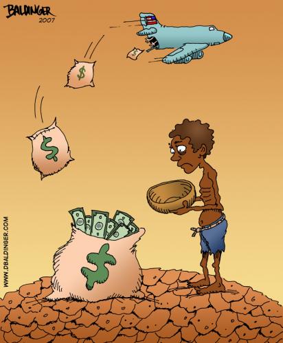 Cartoon: Not Really Helping (medium) by dbaldinger tagged starvation,famine,