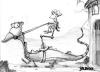 Cartoon: Dragon Rider (small) by dbaldinger tagged sketch,doodle,dragon,fantasy,