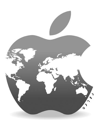 Cartoon: appleworld (medium) by alexfalcocartoons tagged appleworld