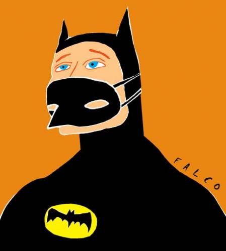 Cartoon: Batman Flue (medium) by alexfalcocartoons tagged batman,flue