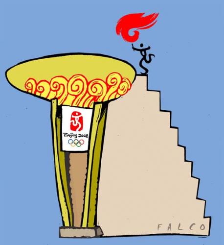 Cartoon: Beijing 2008 (medium) by alexfalcocartoons tagged beijing,2008,olympic,games,sport