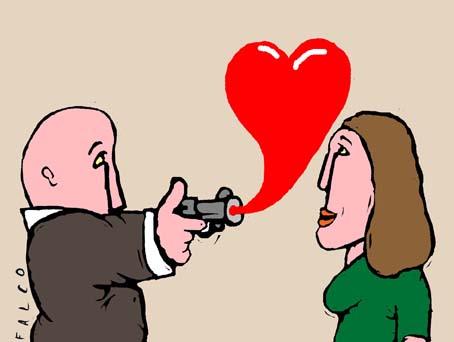 Cartoon: love me (medium) by alexfalcocartoons tagged love,me