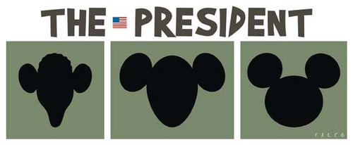 Cartoon: thepresident (medium) by alexfalcocartoons tagged thepresident