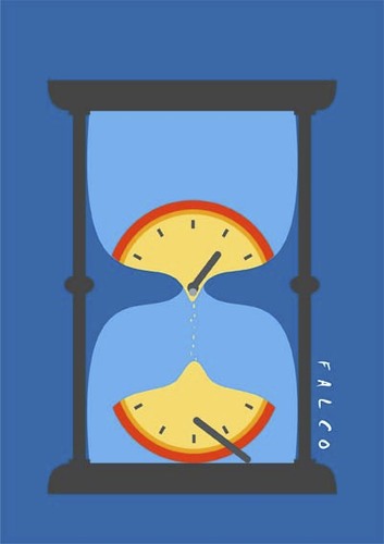 Cartoon: timing (medium) by alexfalcocartoons tagged timing