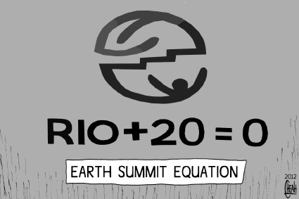 Cartoon: Rio plus20 (medium) by sinann tagged rio,plus,20,earth,summit