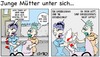 Cartoon: Feste Nahrung. (small) by MiO tagged mütter,nahrung,mio,baby,rasierklinge,radiergummi,säugling