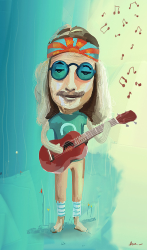 Hippie By meshall | Love Cartoon | TOONPOOL