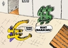 Cartoon: EUR USD trade business cartoon (small) by BinaryOptions tagged binary,option,options,trading,trader,forex,euro,eur,usd,euroman,cartoon,caricature,buck,webcomic,optionsclick