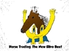 Cartoon: euroman horsemeat caricature (small) by BinaryOptions tagged binary,option,options,optionsclick,trade,trader,trading,horse,meat,beef,cow,euroman,caricature,cartoon,webcomic,news,financial,editorial,business,economic,romania,france,england,europe