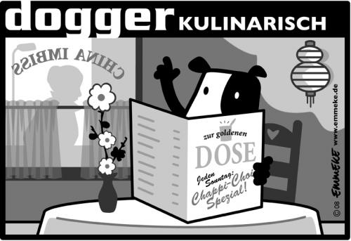 Cartoon: dogger kulinarisch (medium) by EMMEKE tagged dogger,imbiss,china,chinesisch,essen,eat,chinese,food,hund,dog,emmeke