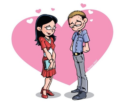 cute cartoon images of love. Cartoon: just cute (medium) by ramzytaweel tagged love