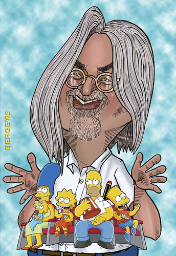 Cartoon: Matt Groening (medium) by Berge tagged caricature