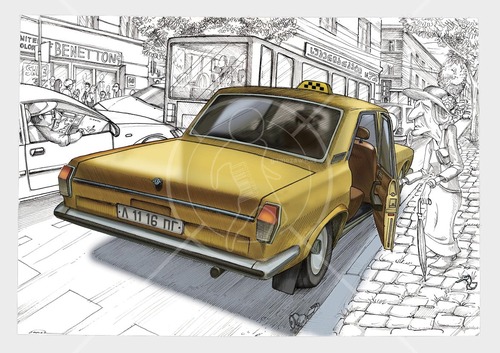 Cartoon voLGa GaZ24 medium by gamez tagged urbanwoodoo gaz 24 volga gaz 24