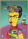 Cartoon: Frida KahLo (small) by gamez tagged frida kahlo georgegamez gamez georgegamezkaicartoons simpsonize thesimpsons funny games