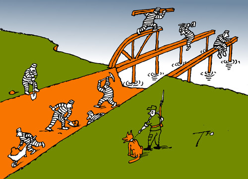 Cartoon: Canal and bridge (medium) by tunin-s tagged bridge