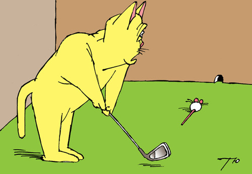 Cartoon: Golf (medium) by tunin-s tagged cat,and,golf